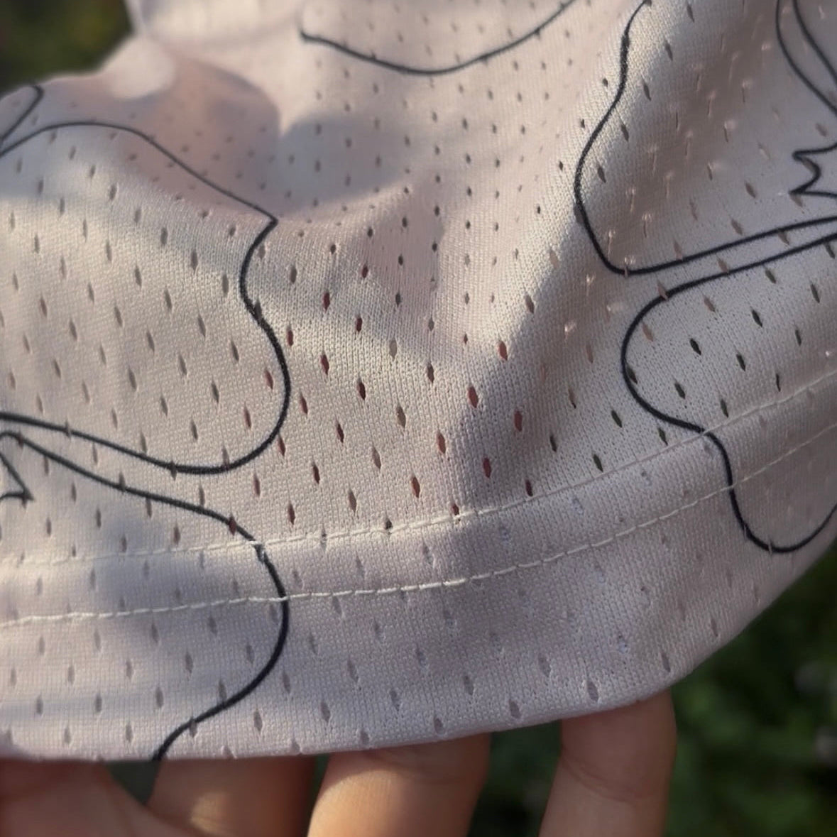 Pink & Cream Hibiscus Jersey